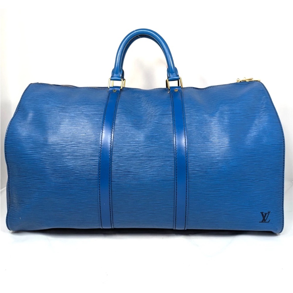 Louis Vuitton Blue Travel Bag - Picture 2 of 16